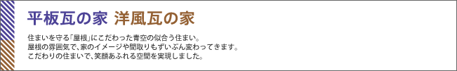 平板瓦の家　洋風瓦の家